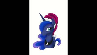 Christmas Luna Drawing Timelapse
