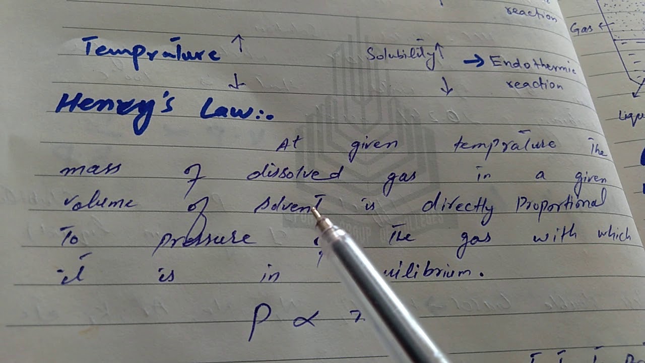 Henry's law - YouTube