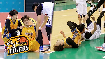 Eun Woo fell! He is grabbing his waist [Handsome Tigers Ep 12]