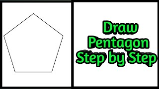 how to draw a pentagon without using compass ||how to draw a pentagon ||Rn Learning