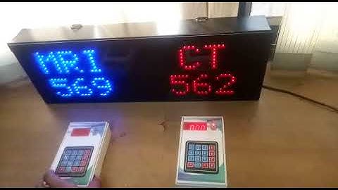 SUPREME INTERNATIONAL 8130716031 MRI CT Scan Wireless Token Number Display With Keypad Remote