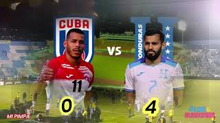 Honduras  4  Cuba  0  copa de naciones 2023