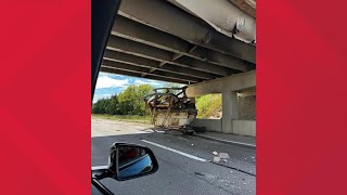 Portion of US-131 could be closed for 2-4 weeks after semi hits bridge, says sheriff's office