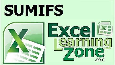 Microsoft Excel 2007 Tutorial - New SUMIFS Function in Excel 2007
