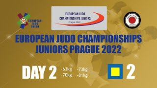 Day 2 - Tatami 2 - European Judo Championships Juniors Prague 2022