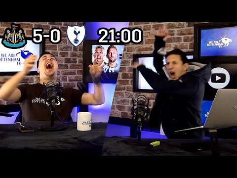 SPURS FANS REACT TO NEWCASTLE SCORING FIVE GOALS 21 MINUTES IN!!!!