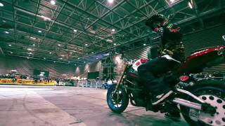 Salon du 2 roues Lyon 2010 Stunt Show!  "Untouchable " - Jorian Ponomareff  story!