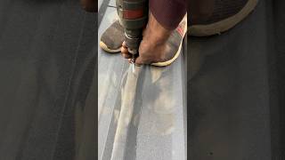 Self drilling screw install #fabrication #welding #umerwelder #shortsfeed #shorts