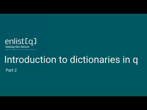 Introduction to dictionaries in q (part 2)