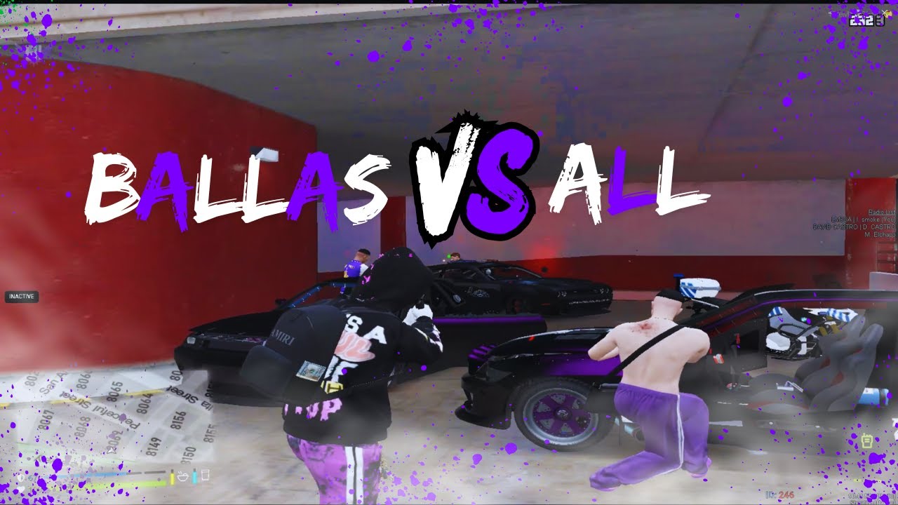 BALLAS😈 VS ALL  🔫🚔🌪️