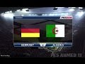 PES 2016 GAMEPLAY PS4| منتخب الجزائر ضد منتخب المانيا