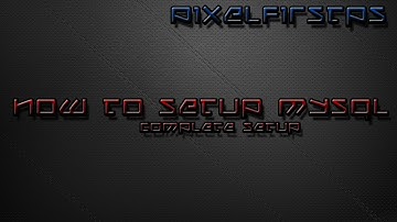 Minecraft - Set up your MYSQL database