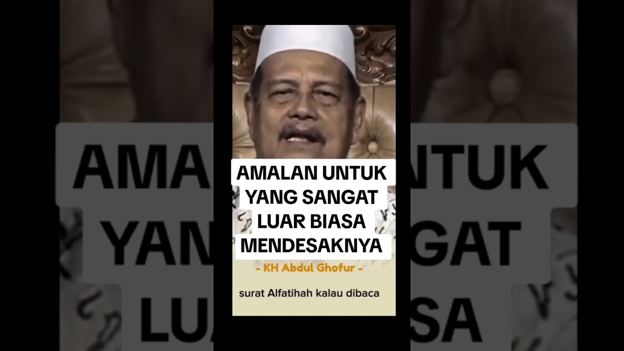 Amalan membayar hutang dari KH. Abdul Ghofur. Ponpes Sunan Drajat Lamongan 