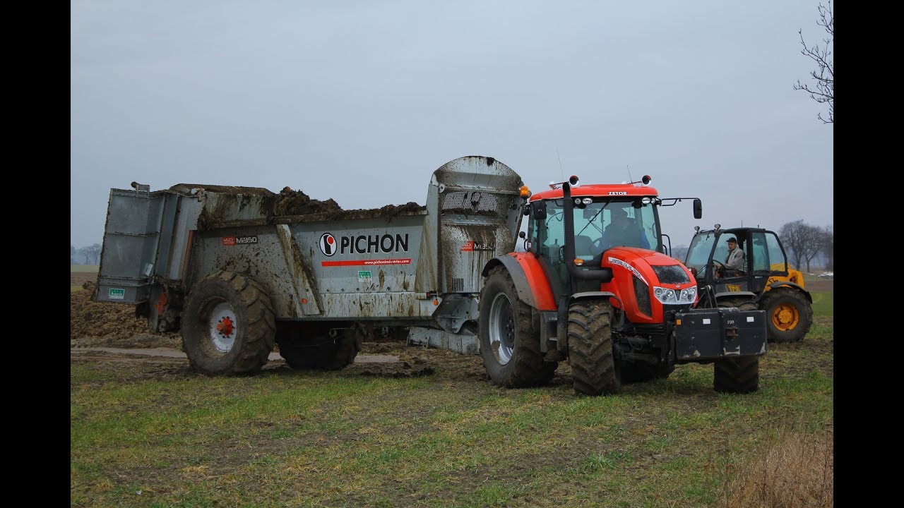 Rozrzucanie obornika i Orka z Zetor Forterra 150 HD | Pichon | JCB | Pottinger| GR Kraszewski |