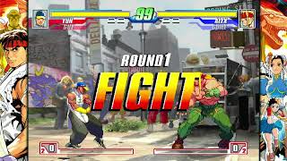 Capcom Fighting Evolution (PS5) (Yun/Guy) Vs (Alex/Guile)
