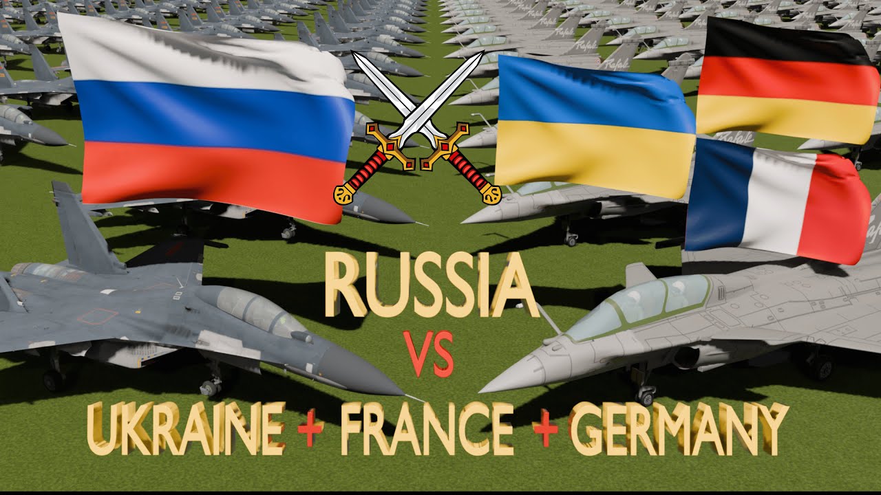 Russia vs Ukraine+Germany+France (2026) | Military Power Comparison