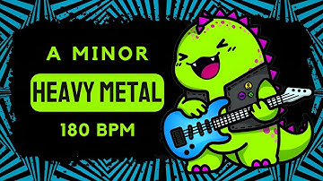 Heavy Metal Guitar Backing Track - A Minor 180 BPM