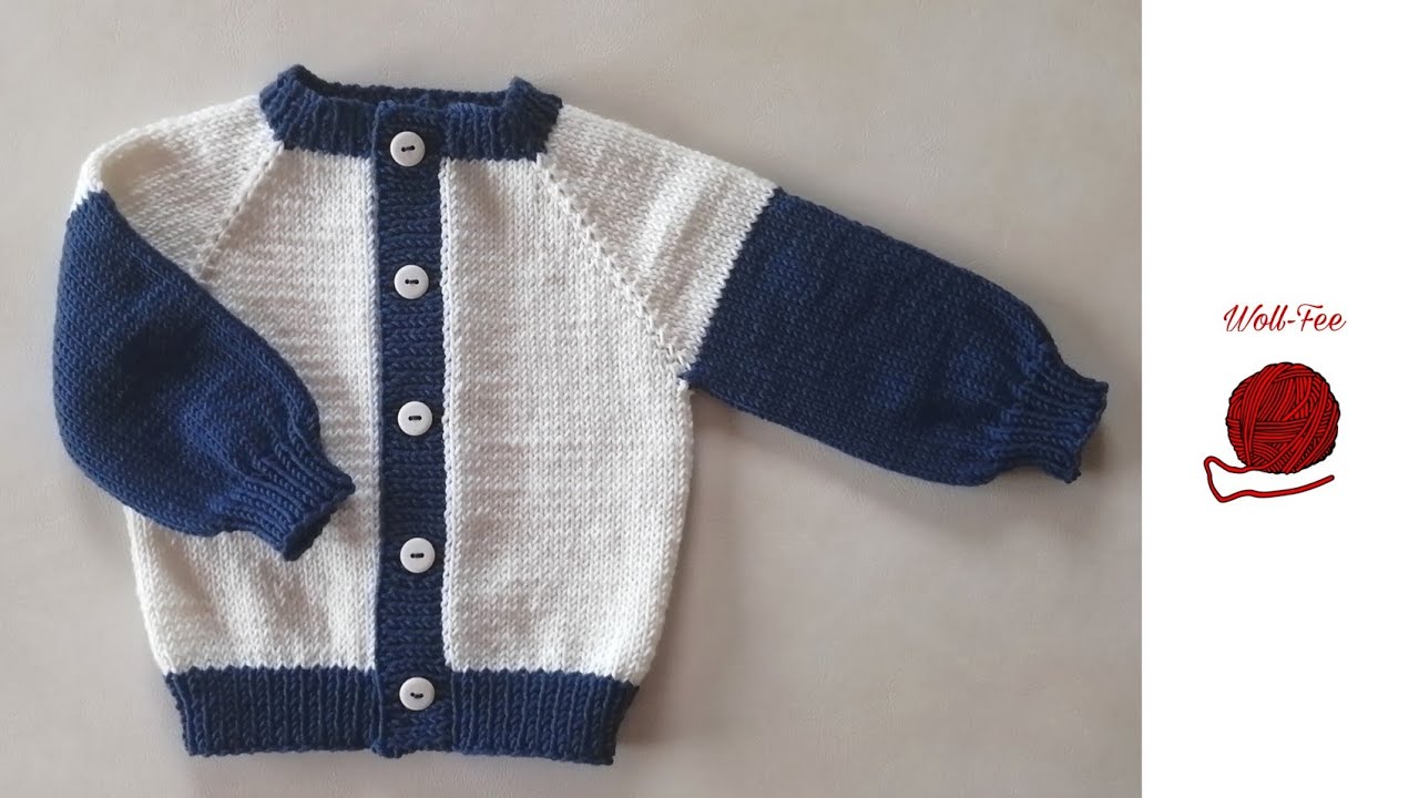 Babyjacke Stricken In Einem Stück Anleitung Kostenlos Babyjacke stricken, Schritt für Schritt, andere Größen siehe Infobox