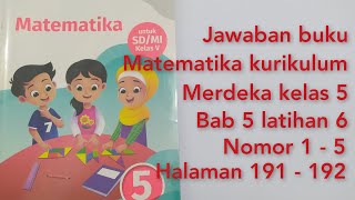 answers to the independent curriculum mathematics book for class 5, chapter 5, exercise 6, number...