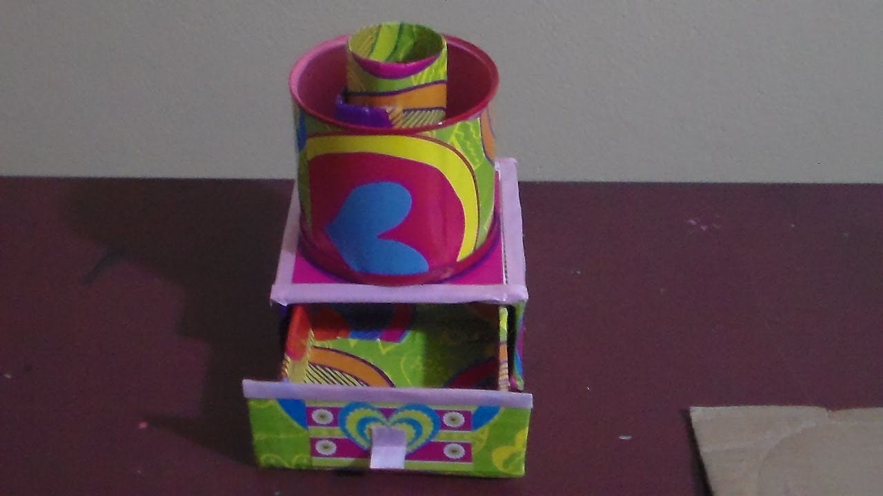 MINI ORGANIZADOR CON CARTÓN Y LATAS DE LECHE - YouTube MINI ORGANIZADOR CON CARTÓN Y LATAS DE LECHE - YouTube