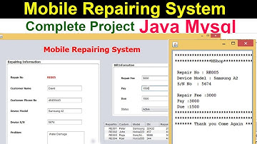 Build a POWERFUL Mobile Repairing System with Java and Mysql!