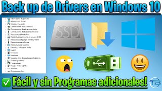 COMO HACER BACK UP de DRIVERS de LAPTOP o PC WINDOWS 10 (2021) ⌛ Fácil y Sin Programas Adicionales.