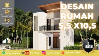 DESAIN RUMAH 5,5 x10,5 ^^ IBU DILLA ^^