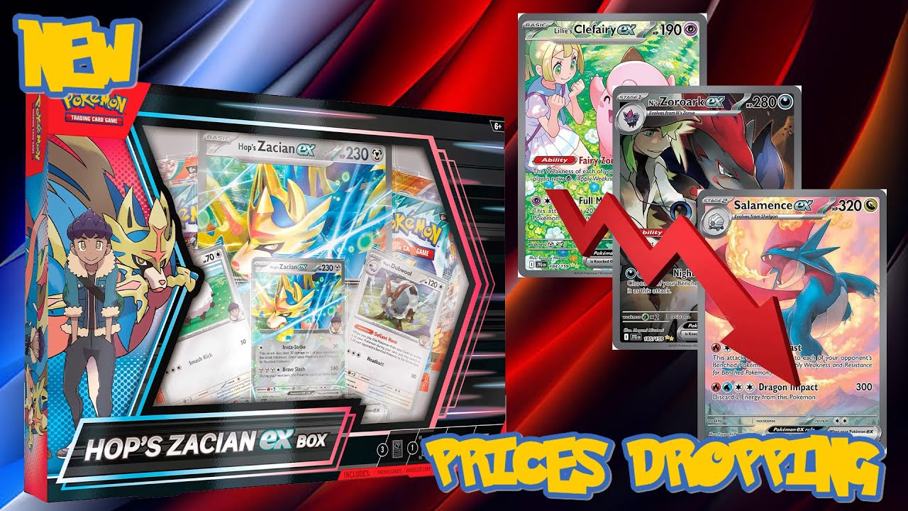 ブースターEX Opening *NEW* Pokemon Hop's Zacian Ex Box - Prices Already