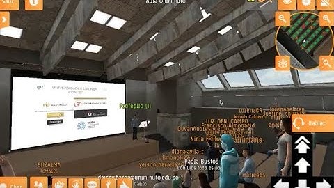 Clase en aula virtual 3D
