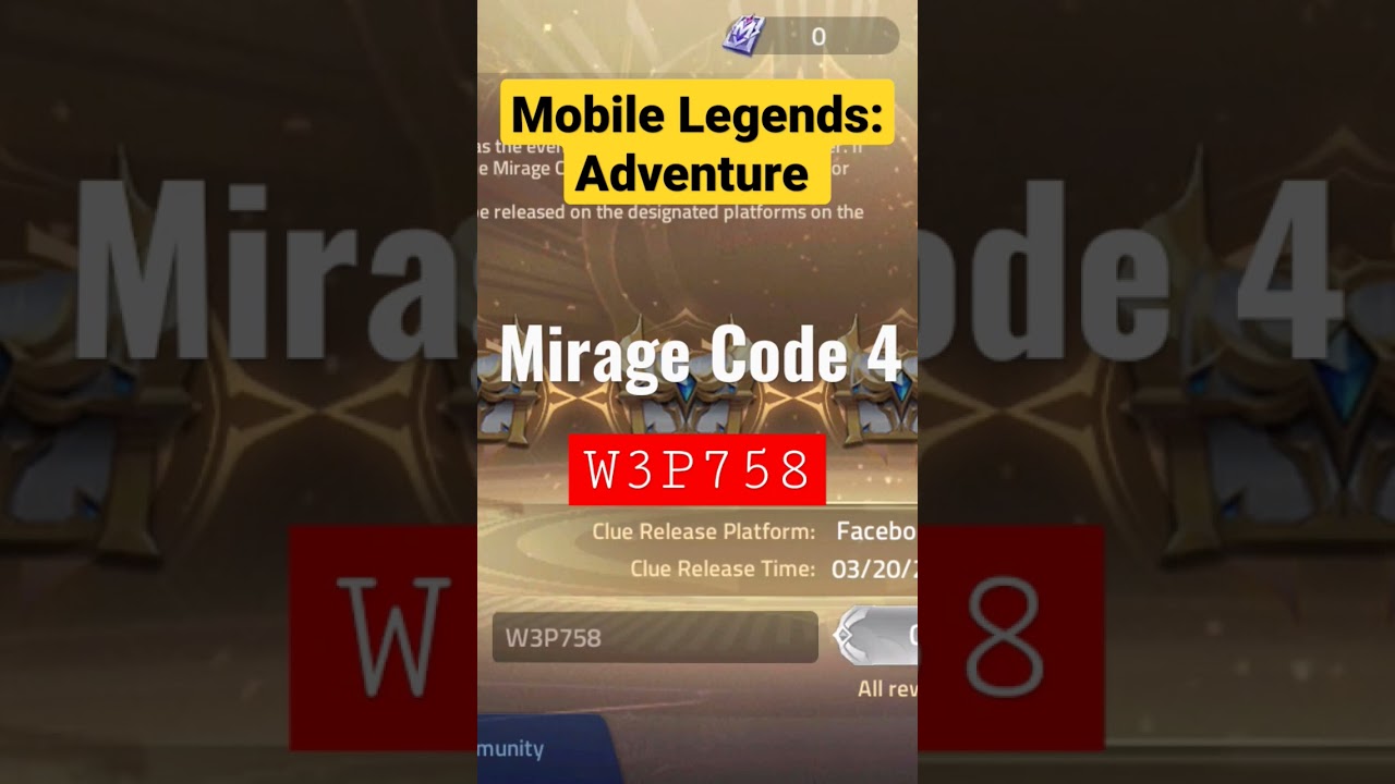 Mobile Legends: Adventure Mirage Code 4 (March 20, 2023)