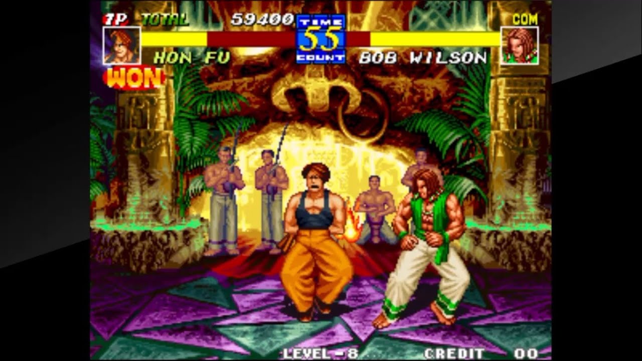 アケアカNEOGEO]餓狼伝説3ホンフゥLEVEL8 1CC FatalFury3[PS4] - YouTube