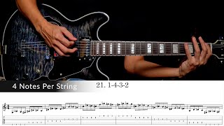4 Notes Per String 1-4-3-2