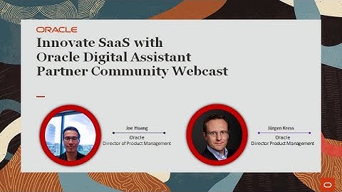 Innovate SaaS with Oracle Digital Assistant