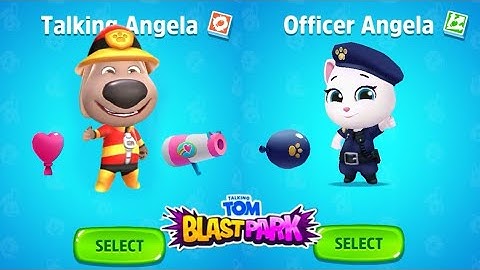 Talking Tom Splash Force, Tom Blast Park  -  Agent Angela, Fireman ben  -  New Android iOS Gameplays
