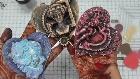 #MixedMediaArtistsCollab ||Simple and Easy Mixed Media Altered Fridge Magnets