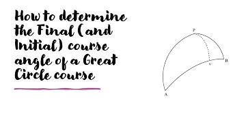 How to determine the Final (and Initial) course angle of a Great Circle Course??
