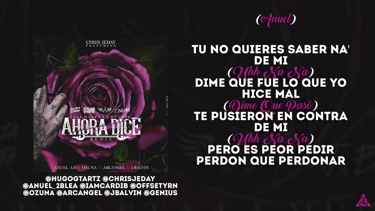 Ahora dice (anuel aa) YouTube