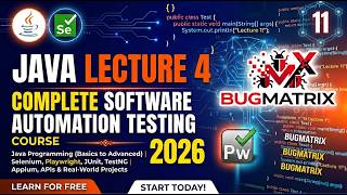 Java | Lecture 4| Complete Placement Course |Software Automation Testing series | Hindi