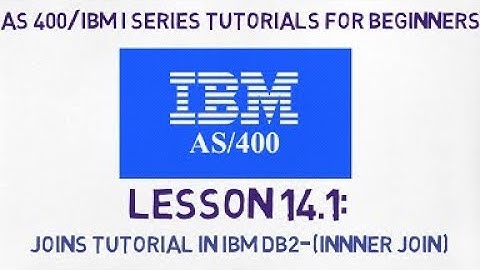 As-400 tutorial for Beginners | #14.1 |  Joins in IBM DB2(Inner join) in AS400 with Example.