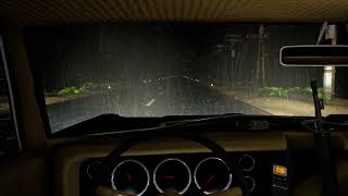 Zombie Apocalypse | Escape Car Sounds & Rain Ambience | ASMR