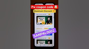 PW neev 3.0  2026 9th class coupon code maximum Discount 💯#pwcouponcode #cbse #neev