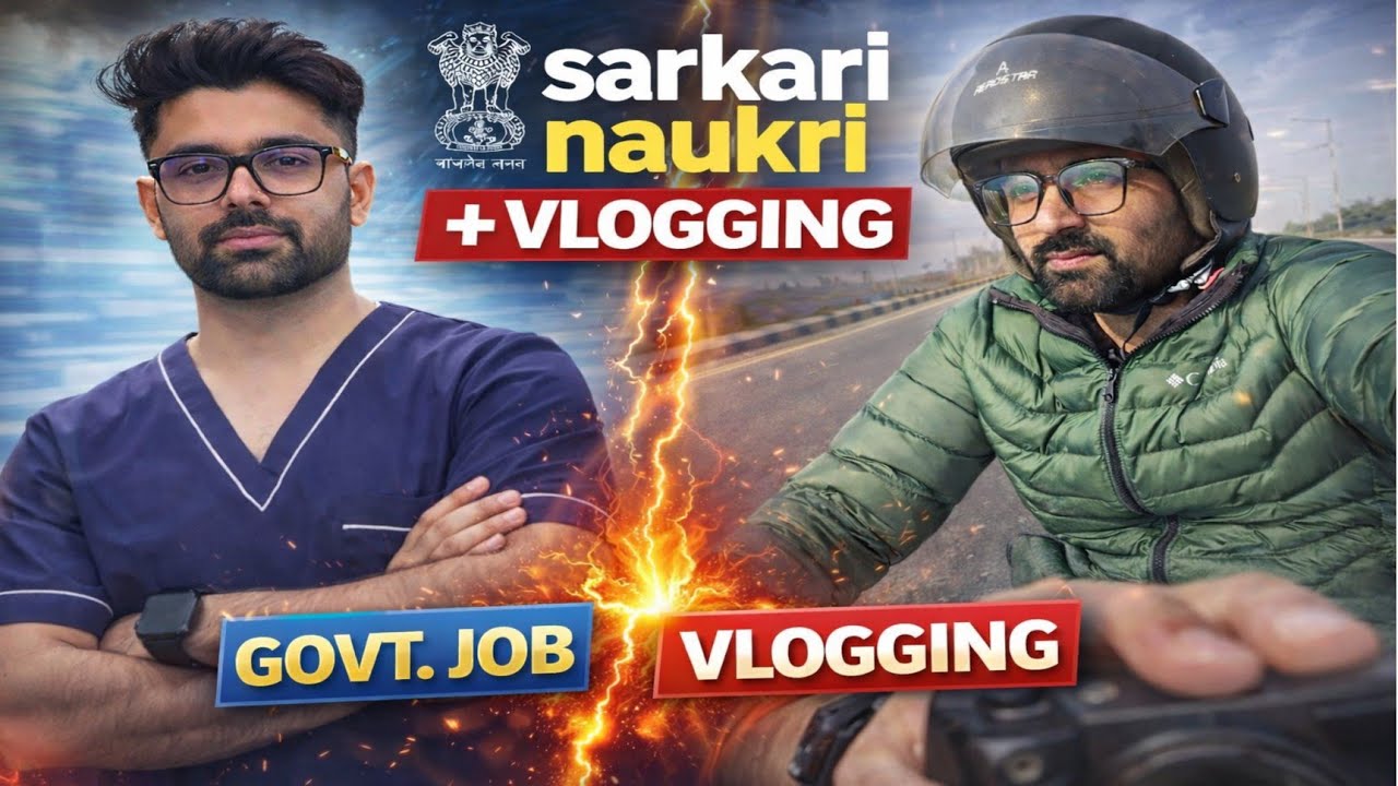 Sarkari Naukri Ke Saath Vlogging? | Government Job Vlogger Life