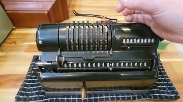 Operation of a Marchant XL adding machine