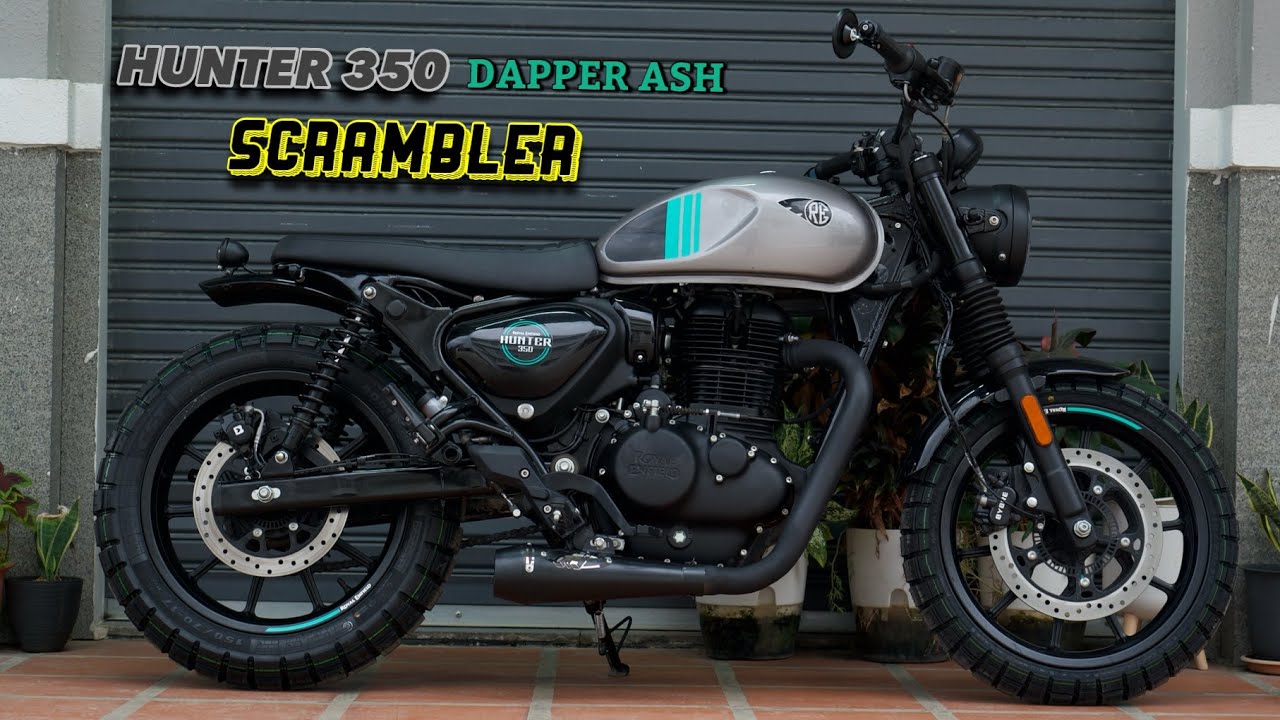 Кастомный HUNTER 350 Dapper Ash в Scrambler