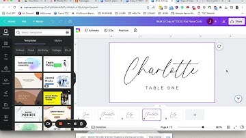 How to Bulk Create Place Cards in Canva