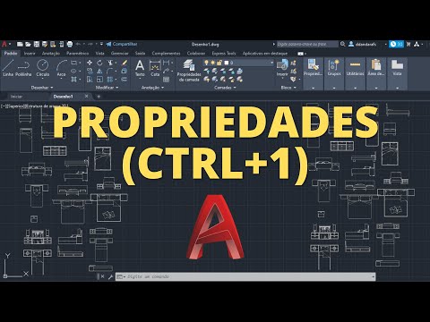 Vídeo: Como abro a paleta de propriedades no AutoCAD?