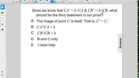 Geometry Transformations Released PARCC Q Q107