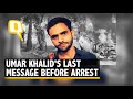 Speak louder against injustice umar khalids last before arrest  the quint