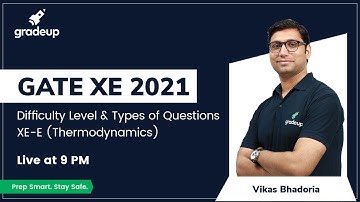 GATE XE 2021 | Detailed Discussion on Difficulty Level & Question Pattern for XE-E (Thermodynamics)