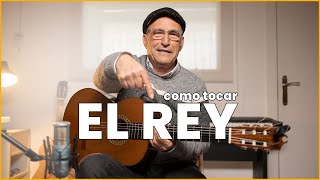 como tocar EL REY en Guitarra 🎸 Un tema FÁCIL y divertido 🇲🇽